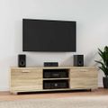 vidaXL TV skrinka dub sonoma 140x40,5x35 cm spracované drevo
