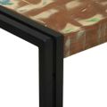 vidaXL Konzolový stôl 120 x 33 x 75 cm Masívne obnovené drevo