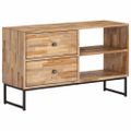 vidaXL TV stolík z recyklovaného teakového dreva 90x30x55 cm