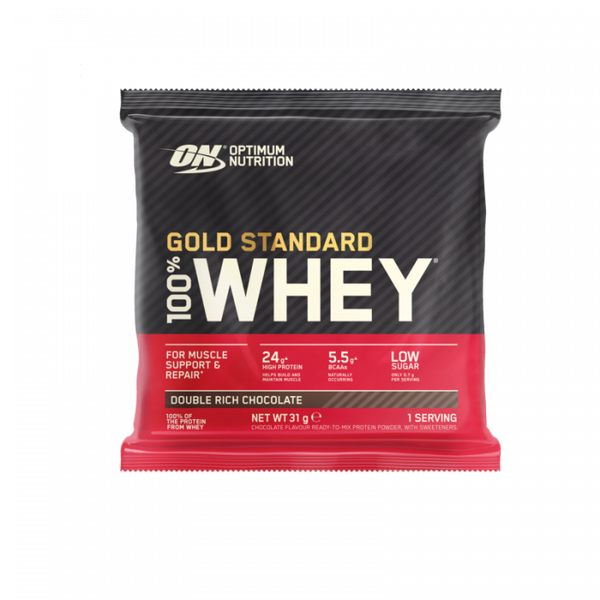 Vzorka 100% srvátky Gold Standard - Optimum Nutrition, dvojitá bohatá čokoláda