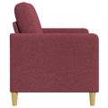 vidaXL Sofa s úložným priestorom Víno červené 122 x 78 x 87 cm