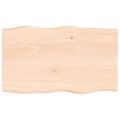 vidaXL Stolová doska 100x60x(2-4) cm neošetrený masív živé hrany