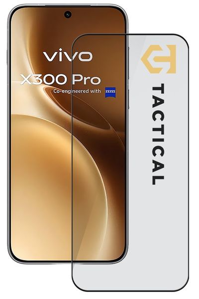 Tactical Glass Shield 5D sklo pre Vivo X300 Pro Black