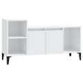 vidaXL TV skrinka biela 100x35x55 cm spracované drevo