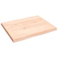 vidaXL Stolová doska 60x50x(2-4) cm neošetrený masív živé hrany