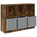 vidaXL Servírovacia skriňa Dymová dub 102 x 32 x 73,5 cm