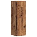 vidaXL Stojany na kvety 2ks, staré drevo 33x33x100cm, kompozitné drevo