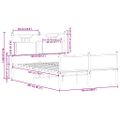 vidaXL Posteľný rám bez matraca dub sonoma 120x200 cm kompozitné drevo