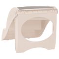 vidaXL Skladacie 3-stupňové schody pre psa krémové 50x38x38 cm plast