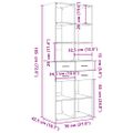 vidaXL Vysoká skrinka biela 70x42,5x185 cm kompozitné drevo