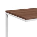 vidaXL Príručný stolík biely 55x35x66 cm spracované drevo