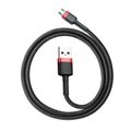 Kábel Baseus Cafule Micro USB 1,5A 2 m (červený+čierny)