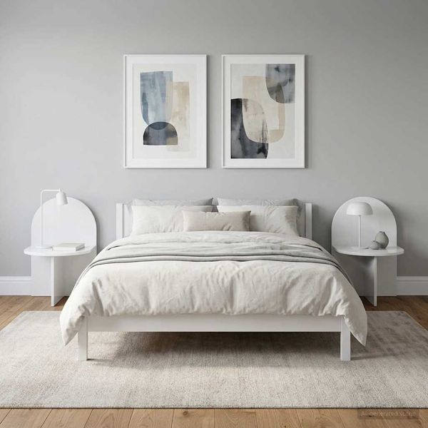 vidaXL Nočný stolík 2 pcs Biela s vysokým leskom 48 x 49 x 65 cm