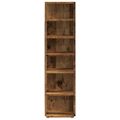 vidaXL Skrinky na topánky 2 ks staré drevo 28x27x102 cm kompoz. drevo