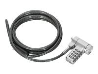 Targus DEFCON - Bezpečnostný káblový zámok - strieborná - 2 m
