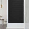 vidaXL Nástenné panely 12 ks čierne 30x15 cm zamat 0,54 m²