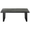 vidaXL Konferenčný stolík z masívneho dreva mindi 102x56x41 cm sivý