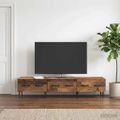 vidaXL TV skrinka Staré drevo 147 x 34,5 x 30 cm Kompozitné drevo
