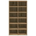 vidaXL vešiak na topánky Artisan Dub 54x34x100,5 cm Konštrukčné drevo