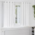 vidaXL Záclony na zatemnenie s krúžkami 2 ks Čistá biela 175 x 140 cm