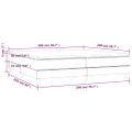 vidaXL Boxspring posteľ s matracom zelená 200x200 cm látka