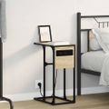 vidaXL Nočný stolík Sonoma dub 41,5 x 26 x 60,5 cm Kompozitné drevo