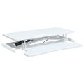 VidaXL Nastaviteľný pracovný stôl 90x40x(13-50) cm oceľ a sprac. drevo