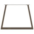vidaXL Nohy k jedálenskému stolu v tvare V, 3 ks, prírodná oceľ, 90 x (72-73,3) cm, oceľ