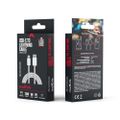 Maxlife MXUC-06 kábel USB-C - Lightning 1,0 m 20W sivý nylon