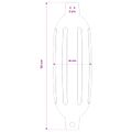 vidaXL Nárazníky na člny 2 ks Ø 14 x 50 cm Biela PVC