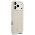 Puzdro Guess Croco Triangle Logo MagSafe pre iPhone 17 Pro Max zlaté