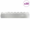 vidaXL Obrubníky trávnika 30 ks 103 x 0,05 x 22 cm Pozinkovaná oceľ