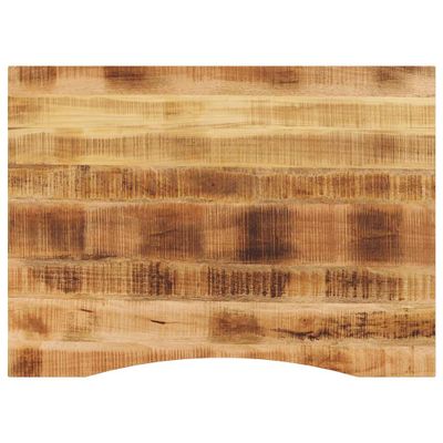 vidaXL Stolová doska so zakrivením 100x80x2,5 cm surový mangový masív
