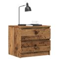 vidaXL Nočné stolíky 2 ks staré drevo 50x40x43,5 cm kompozitné drevo