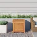 vidaXL Záhradný úložný box s vreckom 60x50x5 cm masívny teak