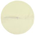 vidaXL Poťah na podložku 6 pcs HEERLEN Krémová Ø 30 cm Polyester