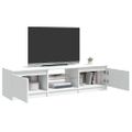 vidaXL TV skrinka s LED svetlami biela 140x40x36 cm