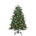 vidaXL Umelý vianočný stromček Zelená 150 cm PVC, kov a plast