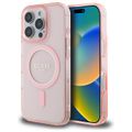 Guess HC MagSafe IML Glitter Circle case for iPhone 16 Pro Max 6,9" pink