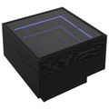 vidaXL Konferenčný stolík Čierny dub 40 x 40 x 30 cm Kompozitné drevo
