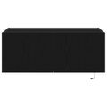 vidaXL TV nástenná skriňa 80 x 35 x 31 cm Čierny dub Kompozitné drevo