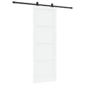 vidaXL Posuvné dvere ORKDAL 83 x 232 cm Borovicový masív Biela