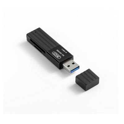Čítačka kariet XO 2 v 1 DK05B USB 3.0 čierna