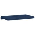 vidaXL Vankúš na lavičku Pl plush kord Námornícka modrá Hĺbka 35 cm