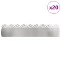 vidaXL Obrubníky trávnika 20 ks 103 x 0,05 x 22 cm Nehrdzavejúca oceľ