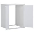 vidaXL Skrinka na práčku biela 68,5x64,5x88 cm PVC