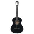 vidaXL Klasická gitara pre začiatočníkov a deti čierna 3/4 39"