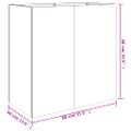 vidaXL Kvetináč 40x80x80 cm korténová oceľ