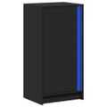 vidaXL Komoda s LED čierna 42,5x34x85 cm kompozitné drevo