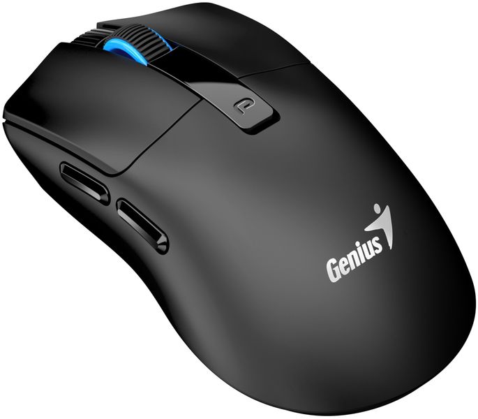 GENIUS NX-8280S BT Lightweight Black/ 3200 dpi/ bezdrátová/ dualní BT+2,4GHz/ tichá/ Copilot/ 6tlačítková/ černá Myš, bezdrátová, Bluetooth 5.3 + 2.4GHz, 65g, 3200 dpi, 6 tlacítek, tichá, dobíjecí, cerná/modrá